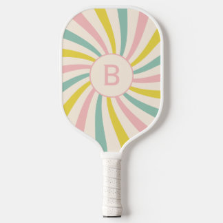 'Lollypop Vibes', retro personalised Pickleball Paddle