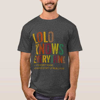 Lolo Knows Everything Grandpa Father's Day T-Shirt