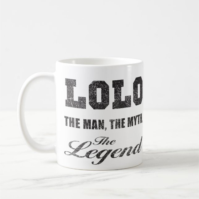 Lolo Man Myth Legend Coffee Mug (Left)