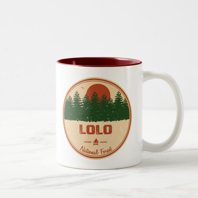 Lolo National Forest Two-Tone Coffee Mug (Right)
