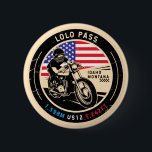 Lolo Pass Idaho Motorcycle 6 Cm Round Badge<br><div class="desc">Lolo Pass done in a vintage,  distressed style emblem. It is a famous scenic drive found in Idaho and Montana.</div>