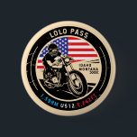 Lolo Pass Idaho Motorcycle 6 Cm Round Badge<br><div class="desc">Lolo Pass done in a vintage,  distressed style emblem. It is a famous scenic drive found in Idaho and Montana.</div>