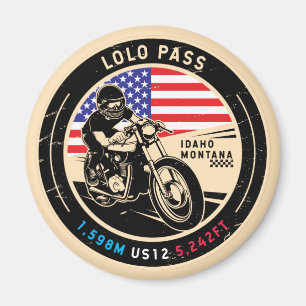 Lolo Pass Idaho Motorcycle Magnet