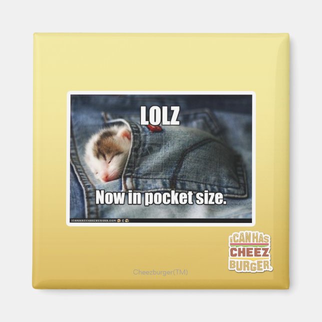 LOLZ Now in Pocket Size Magnet (Front)