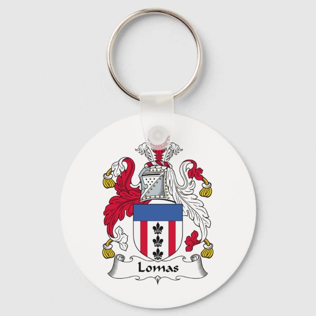Lomas Family Crest Key Ring (Front)