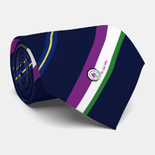 Lombard (Illinois) city flag Neck Tie