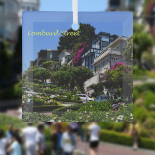 Lombard Street Glass Tree Decoration
