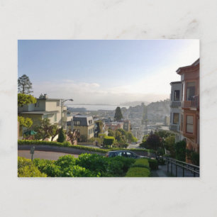 Lombard Street - San Francisco, California Postcard