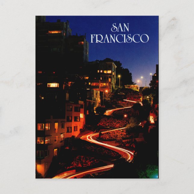 Lombard Street San Francisco Postcard (Front)