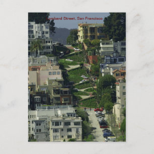Lombard Street, San Francisco Postcard