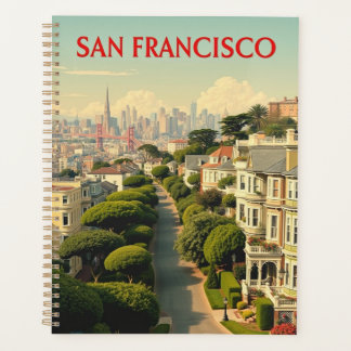 Lombard Street, San Francisco | Vintage Retro Planner