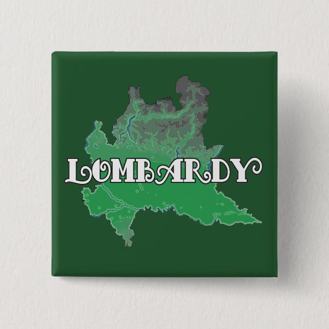 Lombardy 15 Cm Square Badge (Front)
