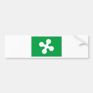 Lombardy (Italy) Flag Bumper Sticker