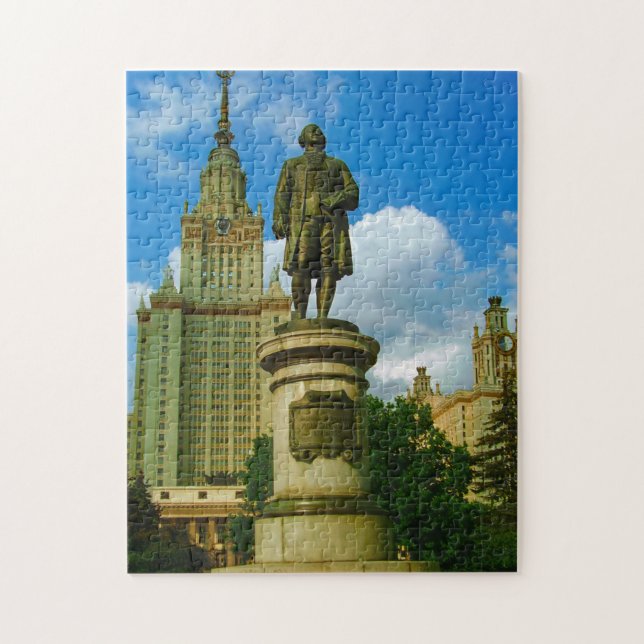 Lomonosov Moscow State University Architecture Jigsaw Puzzle (Vertical)
