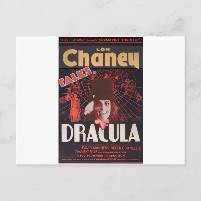 Lon Chaney as Dracula Postcard (Front)
