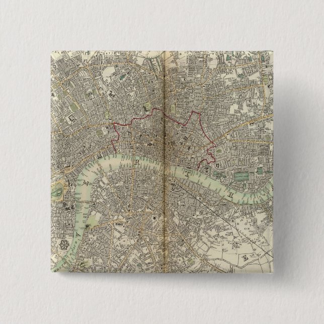 London 15 Cm Square Badge (Front)