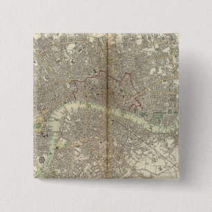 London 15 Cm Square Badge