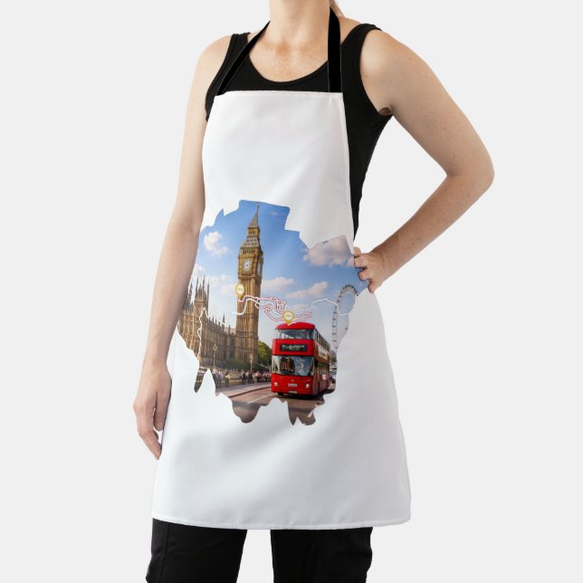 London 26.2 Marathoner Course Map Apron (Insitu)