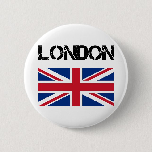 London 6 Cm Round Badge (Front)