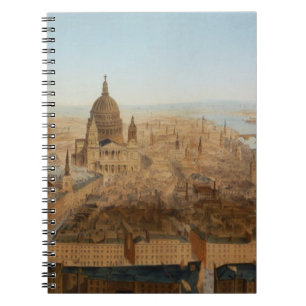 London: a bird's eye view of St. Paul's and the Ri Notebook