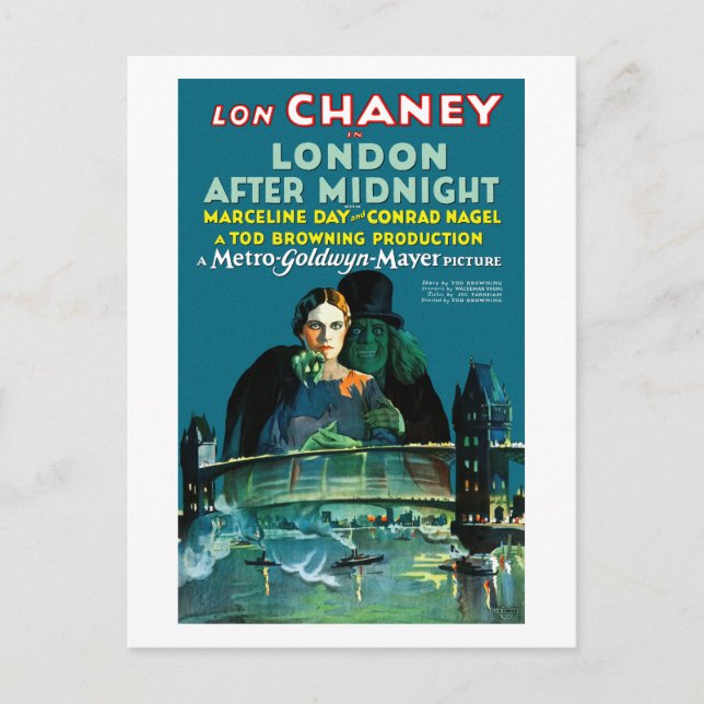 London After Midnight (1927) Postcard (Front)