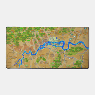 London Anglo Saxon Map Deskmat