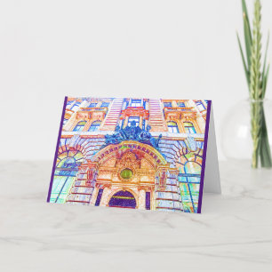 London architecture-Coloured Pencil Card