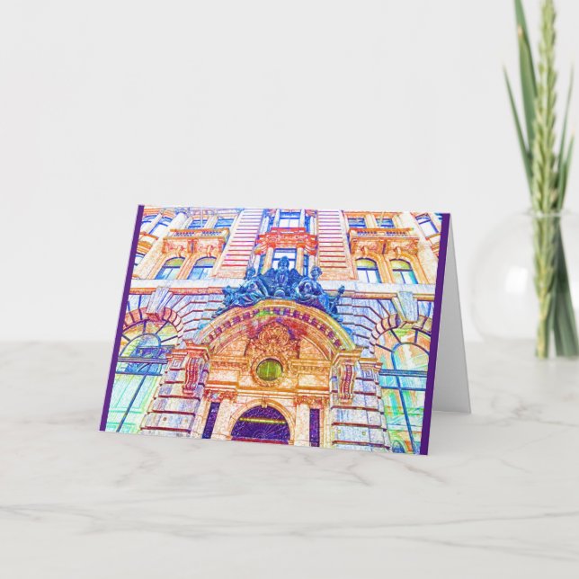 London architecture-Coloured Pencil Card (Front)