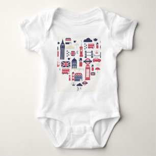 London at Heart Baby Bodysuit