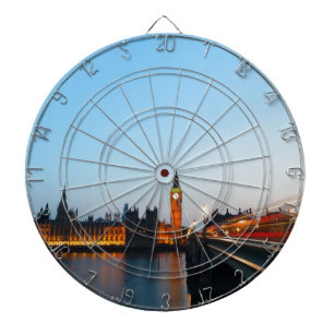 London at night dartboard
