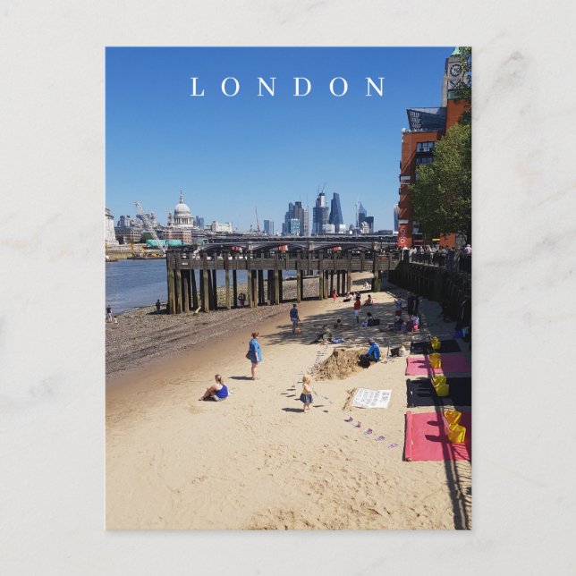 London beach view postcard (Front)