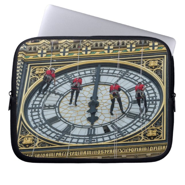 London Big Ben cleaners view laptop case (Front)