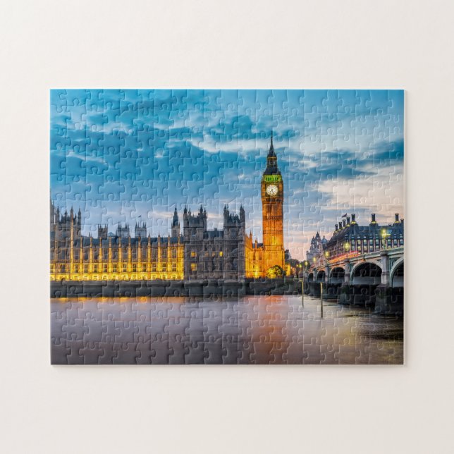 London Big Ben Houses of Parliament Skyline Jigsaw Puzzle (Horizontal)