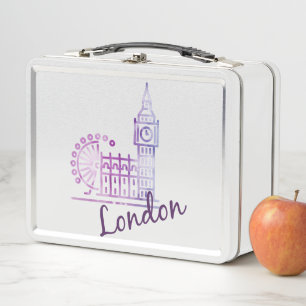 London Big Ben Lunch Box – Great Britain Metal 