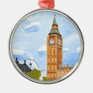 London Big Ben Metal Ornament