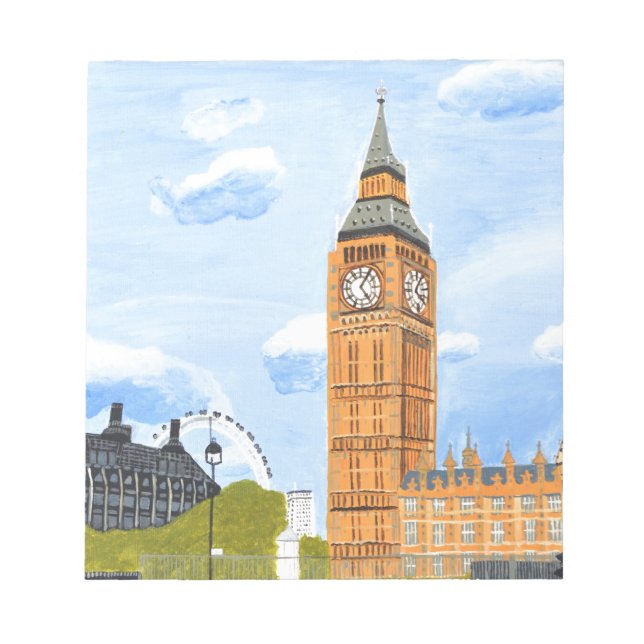 London Big Ben Notepad (Front)