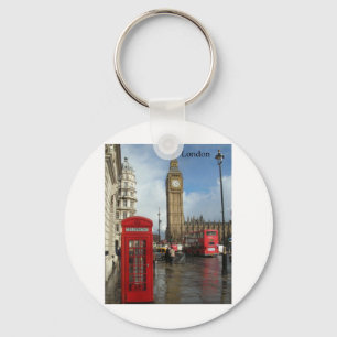 London Big Ben Phone box (by St.K) Key Ring