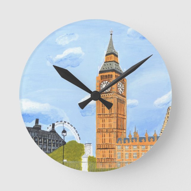 London Big Ben Round Clock (Front)