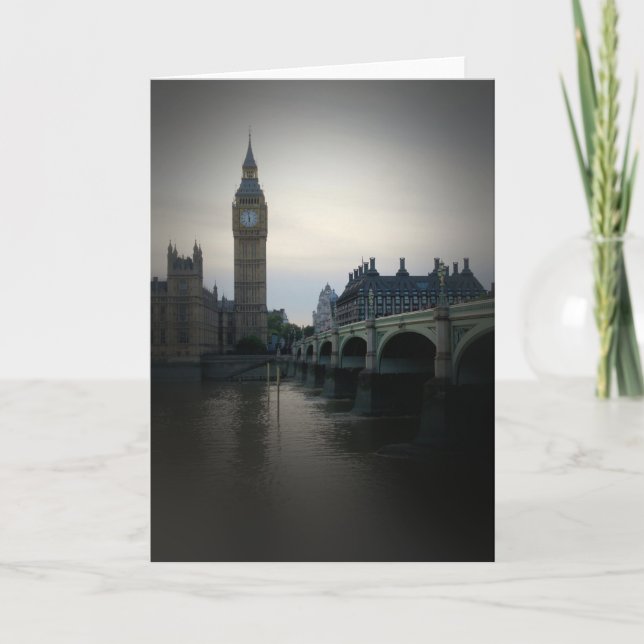 London - Big Ben - Thames - Greeting Card (Front)