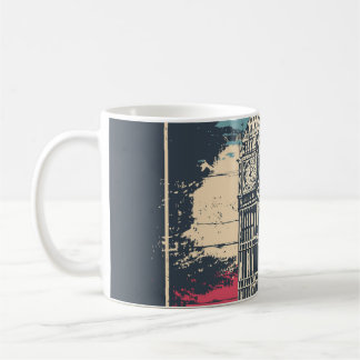 London Big Ben: Typography Poster Coffee Mug