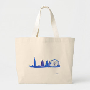 London blue large tote bag