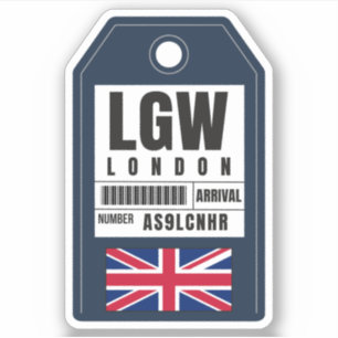London Boarding Pass - England LGW