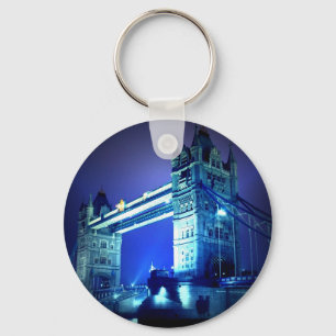London Bridge at Night Key Ring