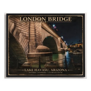 London Bridge at Night Photo Print