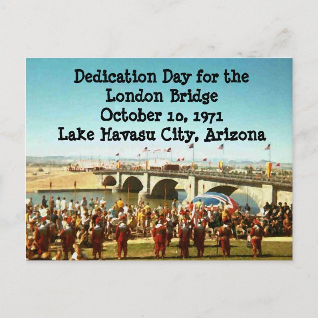 London Bridge Dedication Day Postcard (Front)