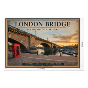 London Bridge Lake Havasu Arizona  Photo Print