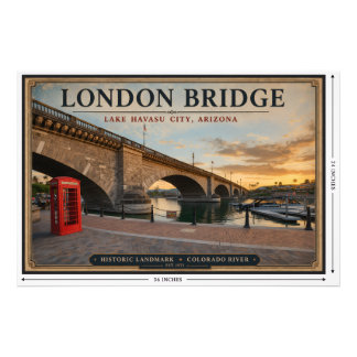 London Bridge Lake Havasu Arizona  Photo Print