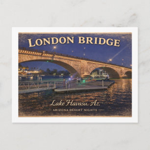 London Bridge Lake Havasu Arizona  Postcard