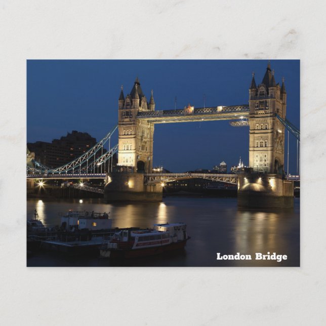 London Bridge, Night Sky Postcard (Front)