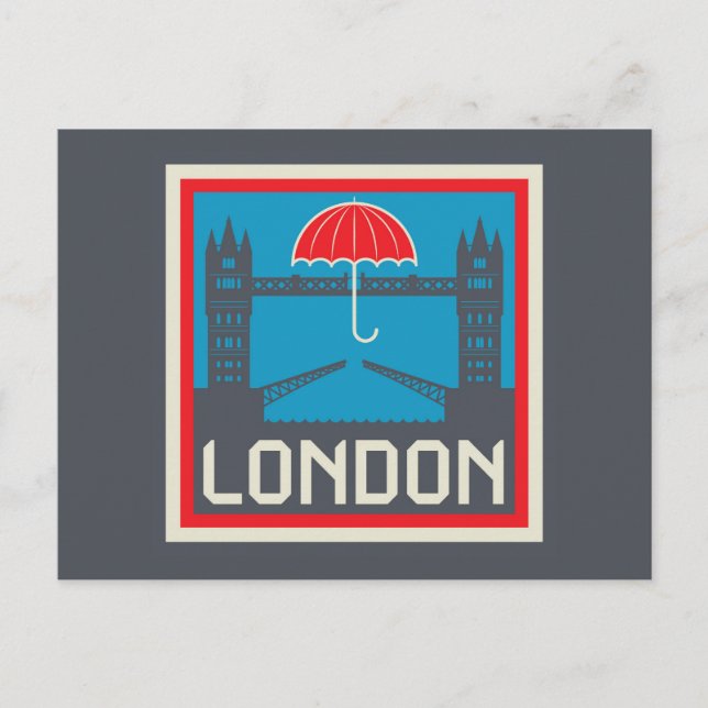 London Bridge with Umbrella Postcard (Front)